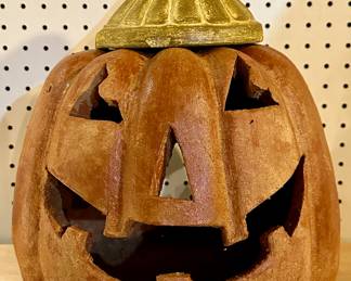 Heavy Ceramic Jack O' Lantern