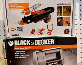 Worx Semiautomatic Driver (top) & Black & Decker Jig Saw