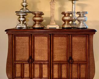 Small Console with Caned Front