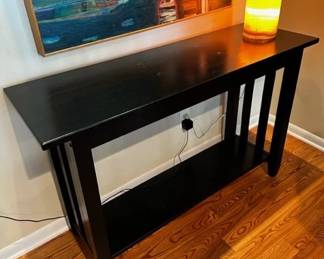 Black painted sofa/entry table