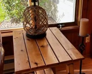 Side tables, great for a cabin or rustic home