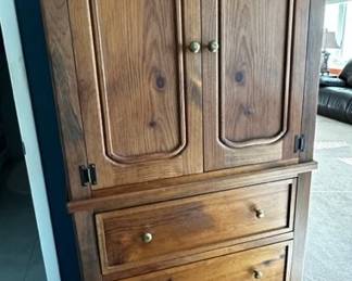 Small wood armoire