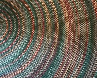 Braided oval shaped rug 8' x 11' (approx size)