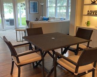 Front Gate Folding  Table with 4 chairs (2 sets)