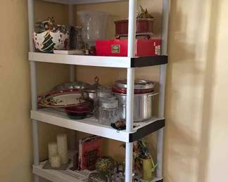 Shelving Unit Of Household Goodies