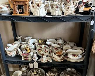 Royal Albert - dishes, collectibles, many unique tea pots and more!