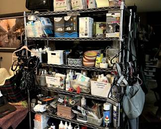 More pet supplies than you can imagine - leashes, harnesses, trimmers, pet carriers, pet food, pet med's, etc.