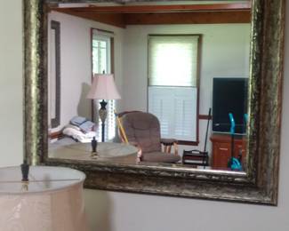 Large beveled mirror