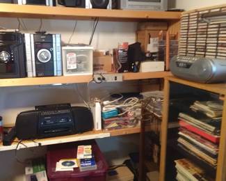 A full room of electronics