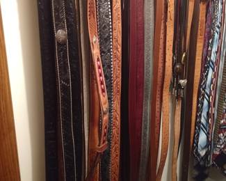 High quality leather western belts