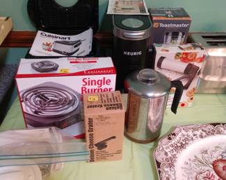 Many NIB kitchen items and healthcare products.