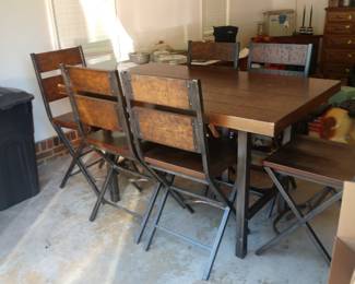 High end table with 6 chairs