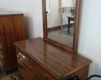 Dresser with mirror