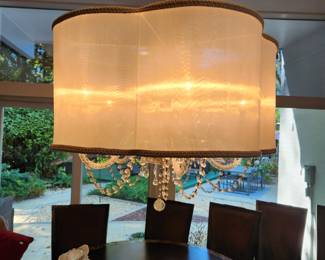 Chandelier, must be removed from ceiling, AFTER the estate sale