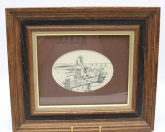 Framed Signed Original Etching by Howard McSweeney
