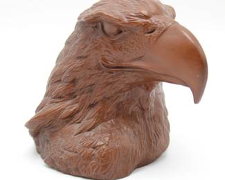 Eagle Head Bust Sculpture Handcrafted by Red Mill Mfg.
