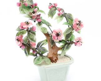 Glass Cherry Blossom Bonsai Tree

