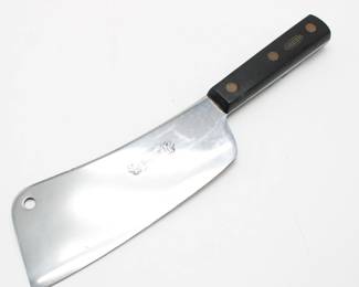 Professional Sabatier 2 Lions Molybdenum Stainless Cleaver
