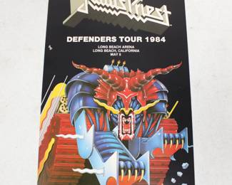 Judas Priest Defenders Tour 1984 Long Beach Memorabilia Poster
