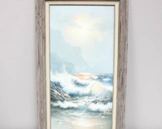 Original Seascape Acrylic on Canvas Painting by B. Russel
