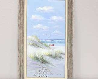 Original Seascape Acrylic on Canvas Painting by B. Russel
