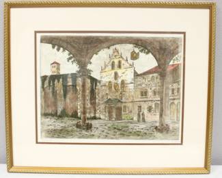 "Barcelona" Signed Original Copper Plate Etching
