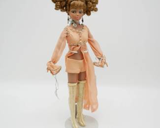 Mod British Birds Daisy Doll in "Supper with Friends" Somers & Field of London
