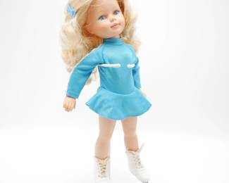 Vintage 1980s Tomy Ice Skating Kimberly Doll
