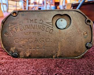 Markings on B.F. Cummins Co.