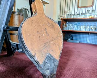 Primitive hardwood fireplace bellows
$200