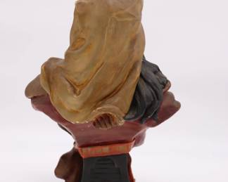 Antique Orientalist Bust Sculpture of Woman in Egyptian Style circa 1900