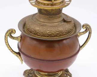 Antique Kerosene Lamp with B&H Burner