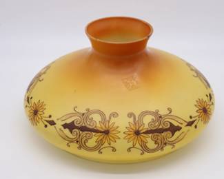 Antique Tam O Shanter Kerosene Lamp Shade Attributed to Handel