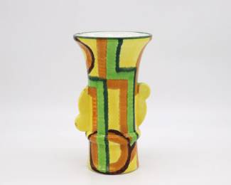 Rare Modernist Eva Zeisel Schramberg Multicolor Art Vase