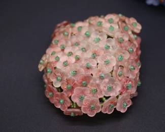 Lot of 5 Czechoslovakian Antique Flower Beaded Bulb Cover Lamp Shades