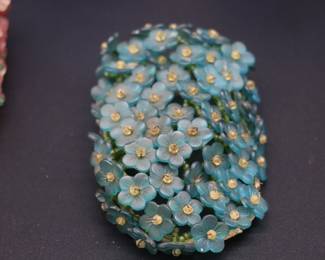 Lot of 5 Czechoslovakian Antique Flower Beaded Bulb Cover Lamp Shades