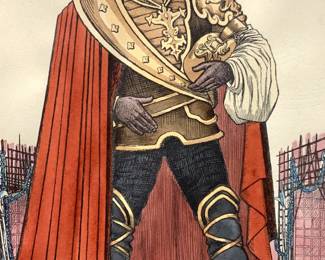 Mr Paul Robeson As Othello Painted Litho
