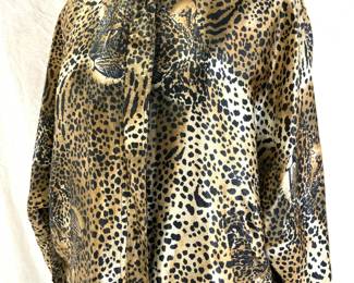 Leopard Face and Leopard Print Reversible Jacket
