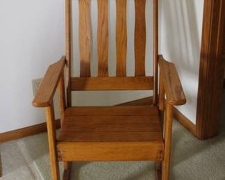 Oak rocker