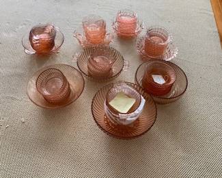 Pink depression swirl