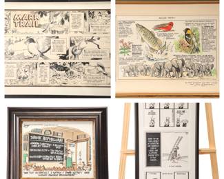 Original cartoon art: Mark Trail, Nature's Notes, Lee Judge