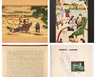 Moorcroft Pottery Tiles, Pat Hammerman, John Deere Advertising Art