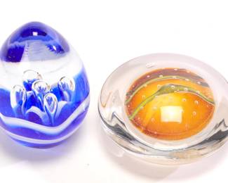 Glass paperweights