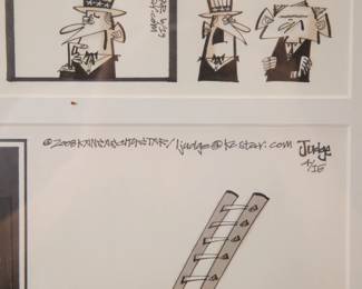 Original Lee Judge cartoon art