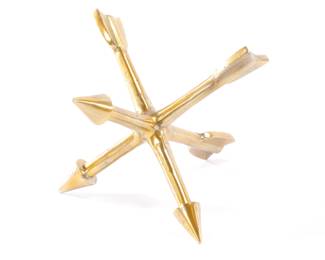 Maison Jansen brass arrows sculpture