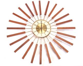 Elgin Starburst "Cat Tail" Clock