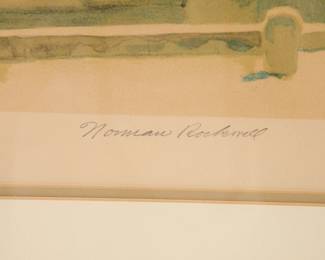 Norman Rockwell signed and numbered print