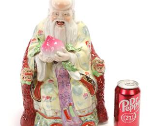 16" BIG Chinese porcelain Immortal Statue
