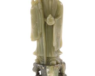 Carved Jadeite statue