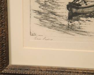 Lionel Barrymore etching